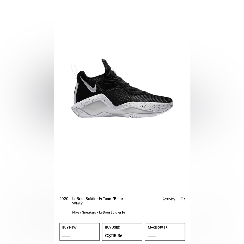 Nike LeBron Soldier 14